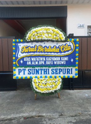 Papan Bunga Duka di Buguk Gona